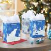 Hallmark 6″ Christmas Gift Bags (6 Small Bags: Blue and White, Polar Bear, Snowflakes, Reindeer and Trees) for Holiday Parties, Gift Cards, Teacher Presents, Party Favors(138)