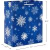 Hallmark 6″ Christmas Gift Bags (6 Small Bags: Blue and White, Polar Bear, Snowflakes, Reindeer and Trees) for Holiday Parties, Gift Cards, Teacher Presents, Party Favors(4 Count (Pack of 1))