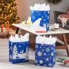 Hallmark 6″ Christmas Gift Bags (6 Small Bags: Blue and White, Polar Bear, Snowflakes, Reindeer and Trees) for Holiday Parties, Gift Cards, Teacher Presents, Party Favors(1 Count (Pack of 3))