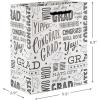 Hallmark 6″ Small Graduation Gift Bag Bundle (8 Bags, 2 Designs: Kraft Congrats, Grad, Black and White) for High School Graduates, Preschool, Kindergarten, College, Open House Party Favors
