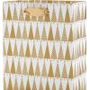 Hallmark 6″ Small Holiday Gift Bag Bundle (6 Bags: Ivory and Gold Trees, Plaid, Merry Christmas)(Ivory and Gold)