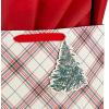 Hallmark 6″ Small Holiday Gift Bag Set (Pack of 5; Red, White and Kraft) Snowflakes, Stripes, Merry (5XGB1798)(Large)
