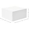 Hallmark 8″ Gift Boxes for Christmas, Holidays, Birthdays, Weddings, Crafts, Fathers Day, Care Packages and More, 5 Box Set(Bright White)