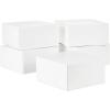 Hallmark 8″ Gift Boxes for Christmas, Holidays, Birthdays, Weddings, Crafts, Fathers Day, Care Packages and More, 5 Box Set(Bright White)