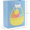 Hallmark 9″ Medium Easter Gift Bag Bundle (4 Bags: Happy Easter, Stripes, Eggs, Bunny) for Kids, Grandchildren, Nieces, Nephews(1 Count (Pack of 2))