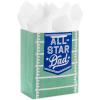 Hallmark 9″ Medium Gift Bag with Tissue Paper (All-Star Dad) for Father’s Day, Birthdays, Valentine’s Day(All-Star Dad)