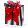 Hallmark 9″ Medium Gift Bag with Tissue Paper (All-Star Dad) for Father’s Day, Birthdays, Valentine’s Day(Black and White Stripes)