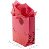 Hallmark 9″ Medium Gift Bag with Tissue Paper (All-Star Dad) for Father’s Day, Birthdays, Valentine’s Day(Red Dots)