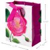 Hallmark 9″ Medium Gift Bag with Tissue Paper (Bright Flowers) for Easter, Birthdays, Bridal Showers, Weddings, Baby Showers, Mother’s Day(Pink Rose)