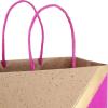 Hallmark 9″ Medium Paper Gift Bags (Pack of 8 – Blue & Kraft) for Hanukkah, Birthdays, Weddings, Father’s Day, Graduations, Baby Showers, Bridal Showers, Care Packages, May Day(Pink)