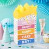 Hallmark Assorted Birthday Gift Bags (8 Bags: 3 Small 6″, 3 Medium 9″, 2 Large 13″) Smiling Sun, Balloons, Cute Flowers and Plants(Happy Cake Day)