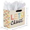 Hallmark Assorted Birthday Gift Bags (8 Bags: 3 Small 6″, 3 Medium 9″, 2 Large 13″) Smiling Sun, Balloons, Cute Flowers and Plants(Let’s Celebrate!)