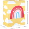Hallmark Assorted Birthday Gift Bags for Kids (8 Bags: 4 Medium 9″, 4 Large 13″) Rainbow, Stripes, Polka Dots, Yellow, Pink, Blue(Rainbow  Stripes  Polka Dots  Yellow  Pink  Blue)