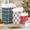 Hallmark Assorted Christmas Gift Bags (8 Bags: 3 Small 6″, 3 Medium 9″, 2 Large 13″) Santa Claus, Red Plaid, Poinsettia Flowers(Plaid  Snowflakes  Snowman  Santa  Red Truck)