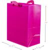 Hallmark Assorted Gift Bags (8 Bags: 3 Small 6″, 3 Medium 9″, 2 Large 13″) Solid Pink, Blue, Green, Yellow, Red(Large (Pack of 3))