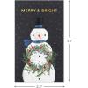 Hallmark Assorted Religious Handmade Boxed Christmas Cards (Set of 20 Premium Holiday Greeting Cards and Envelopes), 1XPX5657(Merry Wishes  Mini Blank Notes Assorment)