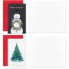 Hallmark Assorted Religious Handmade Boxed Christmas Cards (Set of 20 Premium Holiday Greeting Cards and Envelopes), 1XPX5657(Merry Wishes  Mini Blank Notes Assorment)