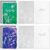 Hallmark Assorted Sympathy Cards (36 Cards with Envelopes) Blue and Green Flower Assortment