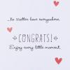 Hallmark Baby Shower Card for Girl (Pink Elephant) Welcome New Baby Girl, Congratulations