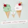 Hallmark Baby Shower Card for New Parents (Animals in the Woods) Welcome New Baby, Congratulations, Gender Reveal(Ice Cream Cones)