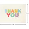 Hallmark Baby Shower Thank You Notes (40 Blank Cards with Envelopes) Gender Neutral, Rainbow Onesie