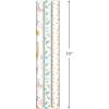 Hallmark Baby Shower Wrapping Paper Rolls – Pastel Gift Wrap Paper – Gender Neutral Clouds, ABCs, Bottles, Polka Dots, Blue, Gray Gingham (Set of 3 Rolls: 75 sq. ft. ttl.)(Animals  Greenery  Rainbows)