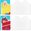 Hallmark Birthday Cake Card Assortment (16 Blank Cards with Envelopes, 4 Designs) for Kids, Grandchildren, Coworkers