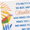 Hallmark Birthday Card for Grandson (Tropical Leaves with Bird)