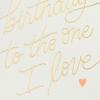 Hallmark Birthday Card for Husband, Wife, Boyfriend, Girlfriend (So Lucky)(One I Love)