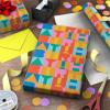 Hallmark Birthday Wrapping Paper Mini Roll (Rainbow Block Letters) for Kids Birthday – 40 Sq. Ft.(Wrapping Paper Mini Roll)