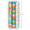 Hallmark Birthday Wrapping Paper Mini Rolls, 3-Pack (Rainbow Block Letters, Stripes, Exclamation Points) for Birthdays, Graduations, Celebrations, Any Occasion – 45 Sq. Ft. Total(Rainbow Block Letters  Stripes  Exclamation Points)