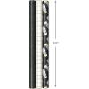 Hallmark Black Christmas Wrapping Paper with Cut Lines on Reverse (3 Rolls: 120 sq. ft. ttl) Retro Santa, Black and White Buffalo Plaid, Train and Trees (0005JXW1077)(Charcoal Black  Snowmen  Gold Plaid  Gray Dots)