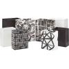 Hallmark Black and White Wrapping Paper Rolls for Graduation, Birthday, Baby Shower, Wedding, All Occasion – Floral, Polka Dots & Geometric Gift Wrap Paper (Set of 3 Reversible Rolls: 75 sq. ft. ttl.)(Gift Bags)