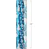 Hallmark Blue Foil Christmas Wrapping Paper with Cut Lines on Reverse (3 Rolls: 60 sq. ft. ttl) Snowmen, Snowflakes, Christmas Trees(Blue Snowman  Snowflakes  Trees)