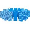 Hallmark Blue Party Favor and Wrapped Treat Bags, Assorted Designs (30 Ct., 10 Each of Chevron, White Dots, Solid) for Birthdays, Baby Showers, School Lunches, Hanukkah, Care Packages, May Day(Blue Chevron  Solid  Polka Dot)