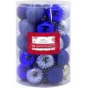 Hallmark Blue, Silver Christmas Balls Christmas Ornaments, Set of 30(Blue  Silver  White)