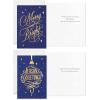 Hallmark Boxed Christmas Cards Assortment, Blue and Gold Holidays (6 Designs, 72 Cards with Envelopes)(Elegant Blue and Gold Holiday Card Assortment)