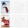 Hallmark Boxed Christmas Cards Assortment, Festive Foil (40 Cards and Envelopes)(Snowman  Wreath  Gingerbread)
