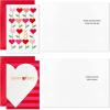 Hallmark Boxed Christmas Cards Assortment, Gold Foil Classic (6 Designs, 36 Cards with Envelopes)(Valentine Heart Design Card Assortment)