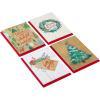 Hallmark Boxed Christmas Cards Assortment, Rustic Happy Holidays (4 Designs, 16 Cards and Envelopes)(Rustic Happy Holidays Card Assortment)