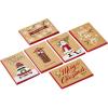Hallmark Boxed Christmas Cards Assortment, Rustic Kraft (6 Designs, 36 Cards with Envelopes)(Holiday Rustic Kraft Card Assortment)