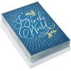 Hallmark Boxed Christmas Cards, Joy to the World (40 Cards and 40 Envelopes) Blue and Gold(Joy to the World)
