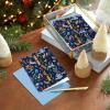 Hallmark Boxed Christmas Cards, Joy to the World (40 Cards and 40 Envelopes) Blue and Gold(PEACE)