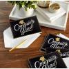 Hallmark Boxed Graduation Cards, Congrats Grad (40 Cards with Envelopes) Black, White and Gold(Congrats Grad)