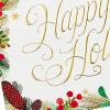 Hallmark Boxed Holiday Cards, Festive Greenery (40 Cards and Envelopes)(40 Cards – Happy Holidays)