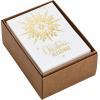 Hallmark Boxed Holiday Cards, Gold Happy Holidays (16 Cards and 17 Envelopes)(Gold Foil Icons Religious Blank Note Assortment)