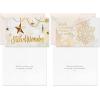 Hallmark Boxed Religious Christmas Cards Assortment, Christmas Blessings (6 Designs, 24 Cards with Envelopes)(White and Gold Religious Holiday Assortment)