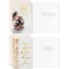 Hallmark Boxed Religious Christmas Cards Assortment, Christmas Blessings (6 Designs, 24 Cards with Envelopes)(White and Gold Religious Holiday Assortment)