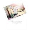 Hallmark Bulk Classic Holiday Boxed Cards (40 Cards and 40 Envelopes) Snowy Red and White Home with Glitter(Thomas Kinkade)