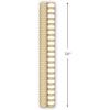 Hallmark Bulk Kraft Wrapping Paper with Cut Lines (2 Rolls: 160 sq. ft. ttl) White and Brown for Christmas, Hanukkah, Baby Showers, Weddings, Birthdays, Valentines Day, Arts & Crafts, Banners(Polka Dots and Stripes)